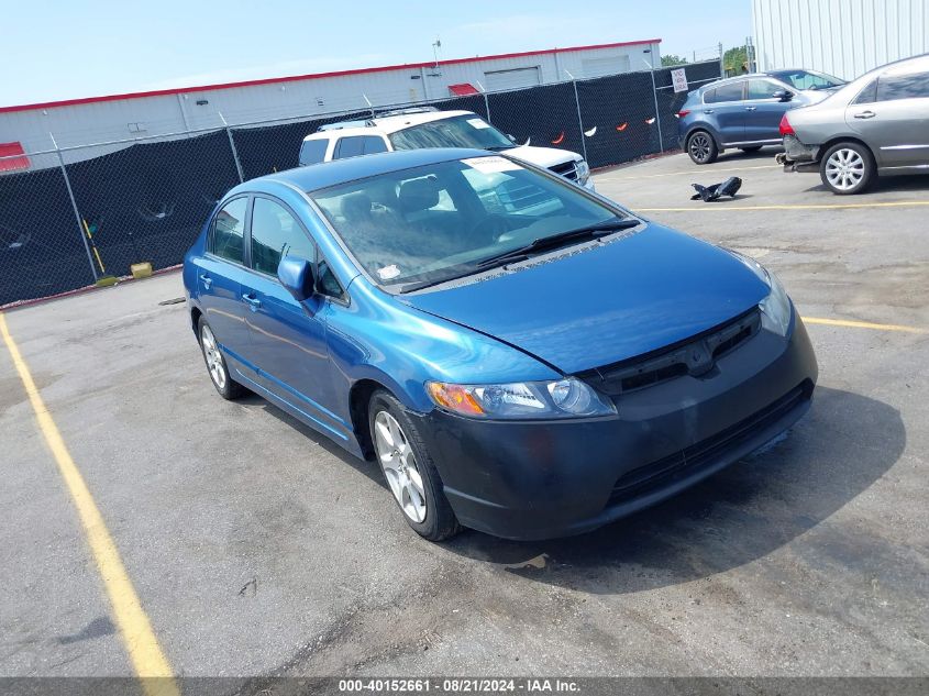 2007 Honda Civic Lx VIN: 1HGFA16567L115308 Lot: 40152661