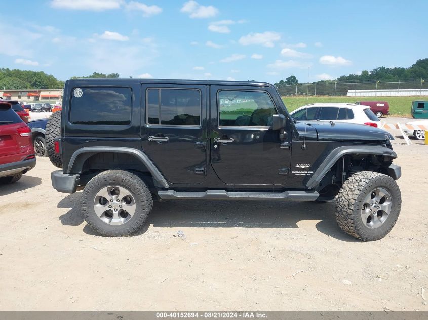 2017 Jeep Wrangler Unlimited Sahara 4X4 VIN: 1C4BJWEG4HL516421 Lot: 40152694