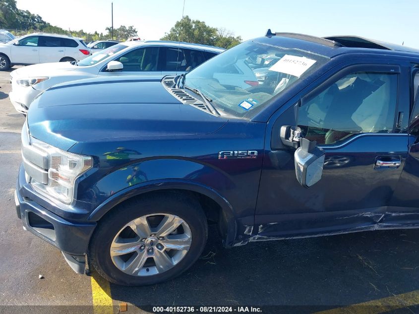 2018 FORD F-150 PLATINUM - 1FTEW1EG7JFC27474