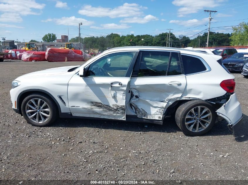 2018 BMW X3 xDrive30I VIN: 5UXTR9C56JLD60597 Lot: 40152748