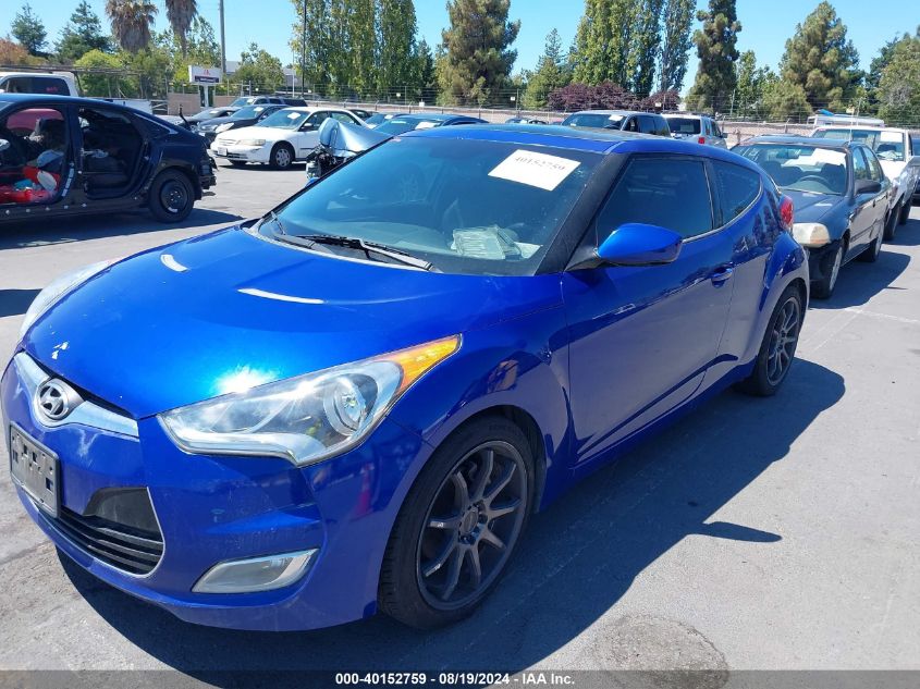 2012 Hyundai Veloster Base W/Black VIN: KMHTC6ADXCU067268 Lot: 40152759