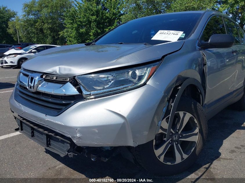 2018 Honda Cr-V Lx VIN: 2HKRW6H38JH232566 Lot: 40152760