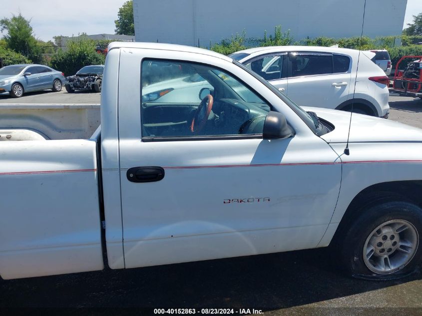 1998 Dodge Dakota Slt/Sport VIN: 1B7FL26X4WS614791 Lot: 40152863