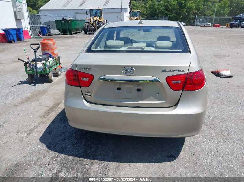 2010 Hyundai Elantra Gls VIN: KMHDU4AD2AU969254 Lot: 40152987