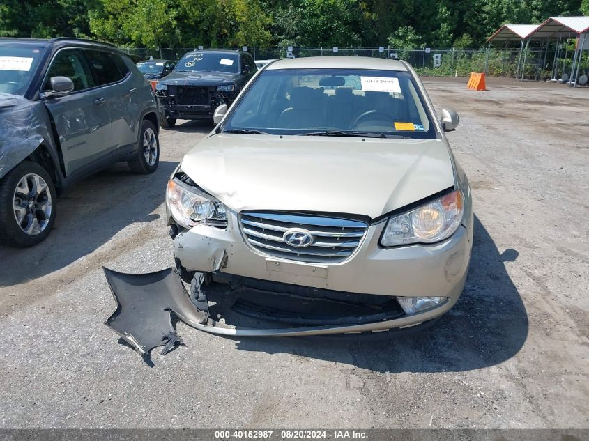 2010 Hyundai Elantra Gls VIN: KMHDU4AD2AU969254 Lot: 40152987