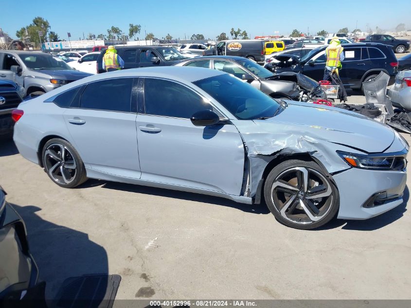 2022 Honda Accord Sport VIN: 1HGCV1F34NA072392 Lot: 40152996