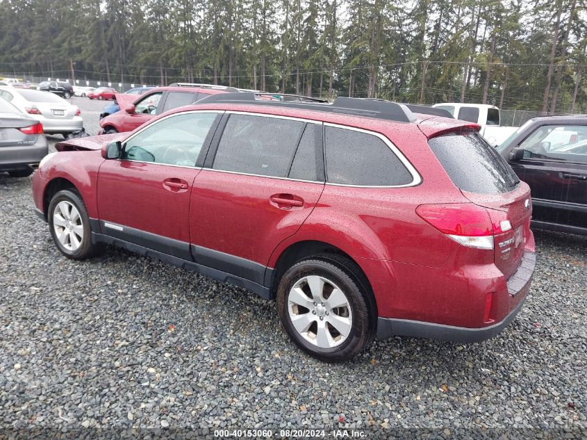 2012 Subaru Outback 2.5I Premium VIN: 4S4BRBGC2C3204467 Lot: 40153060