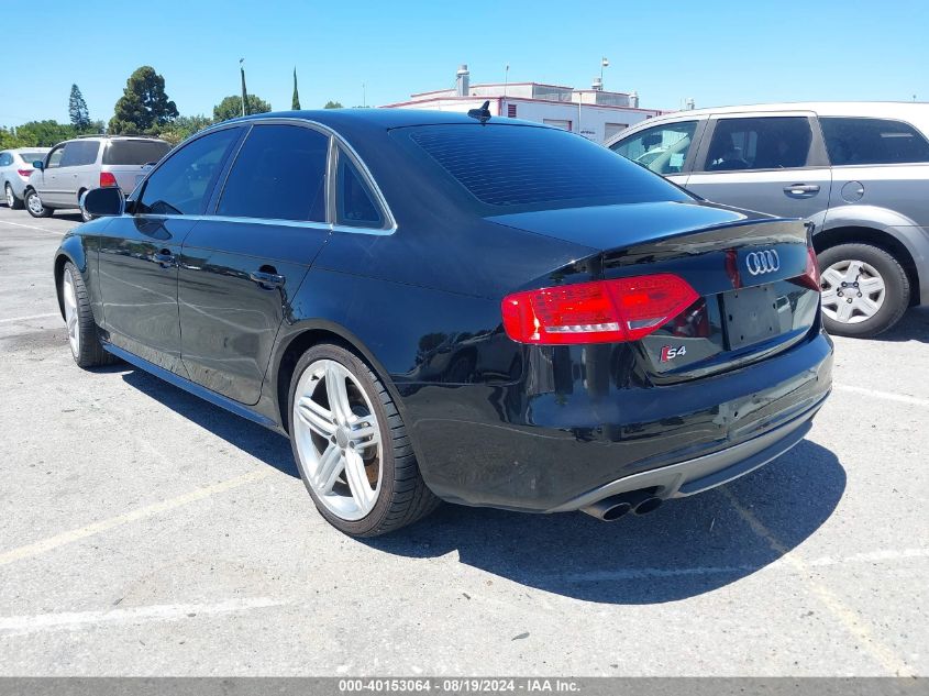 2012 Audi S4 3.0 Premium Plus VIN: WAUMGAFLXCA063137 Lot: 40153064