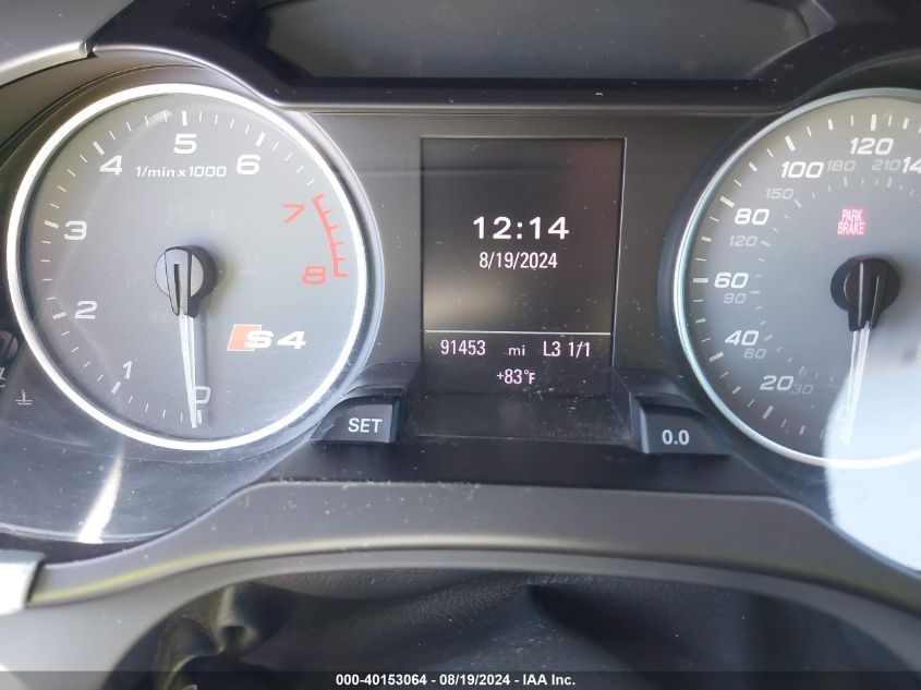 2012 Audi S4 3.0 Premium Plus VIN: WAUMGAFLXCA063137 Lot: 40153064