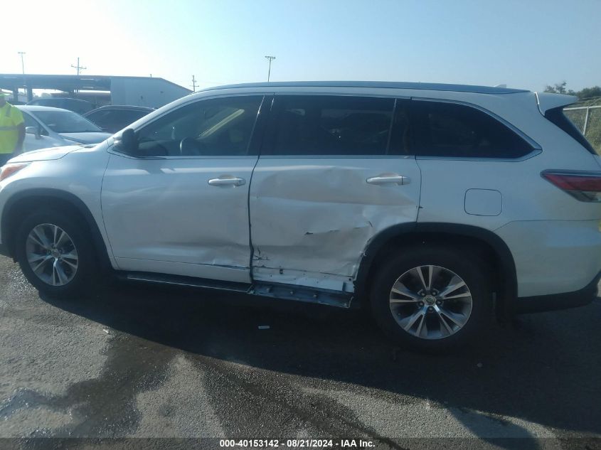 2014 Toyota Highlander Xle V6 VIN: 5TDKKRFH2ES007587 Lot: 40153142