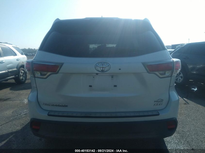 2014 Toyota Highlander Xle V6 VIN: 5TDKKRFH2ES007587 Lot: 40153142