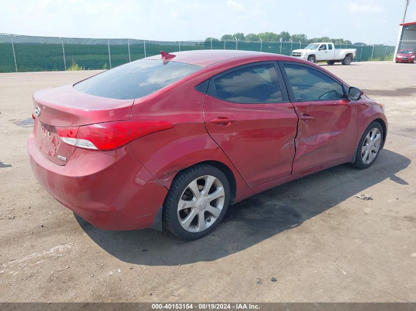 2013 Hyundai Elantra Limited VIN: 5NPDH4AE2DH192610 Lot: 40153154