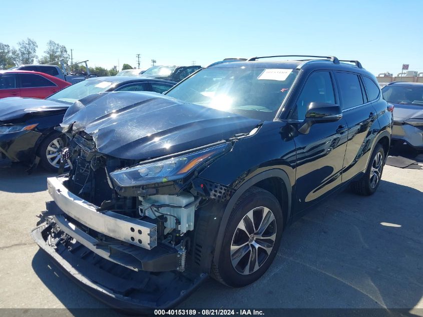 2020 Toyota Highlander Xle VIN: 5TDGZRAH2LS028817 Lot: 40153189