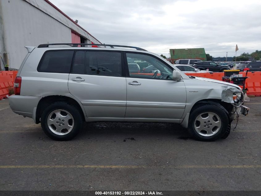 2006 Toyota Highlander Sport V6 VIN: JTEEP21A160172577 Lot: 40153192