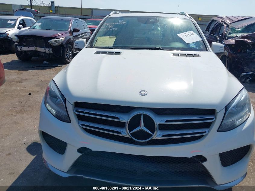 2016 Mercedes-Benz Gle 350 350 VIN: 4JGDA5JB9GA664454 Lot: 40153201