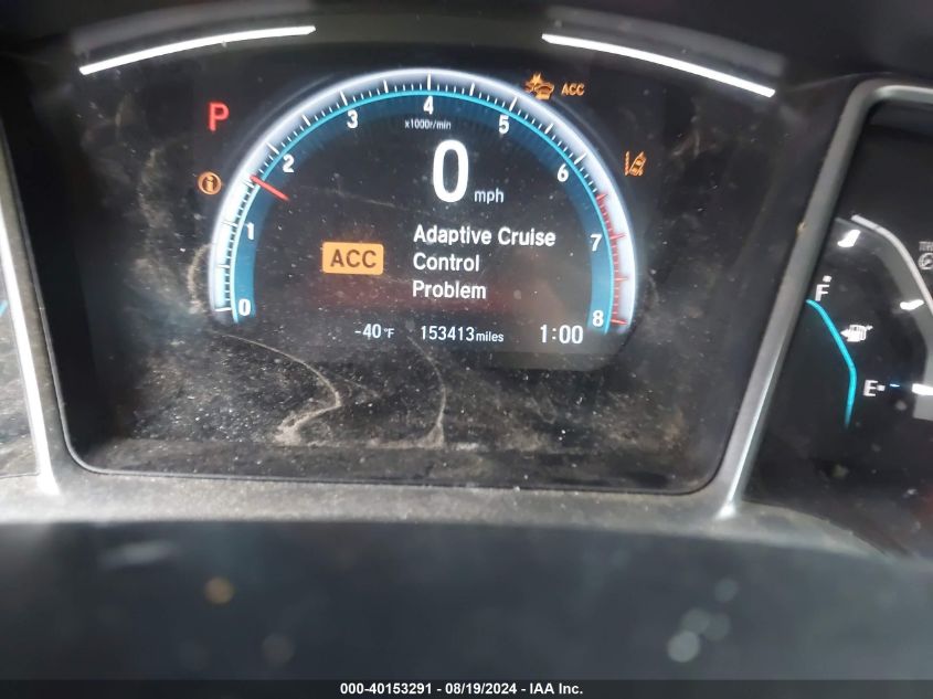 2019 Honda Civic Ex-L VIN: 2HGFC1F71KH650192 Lot: 40153291