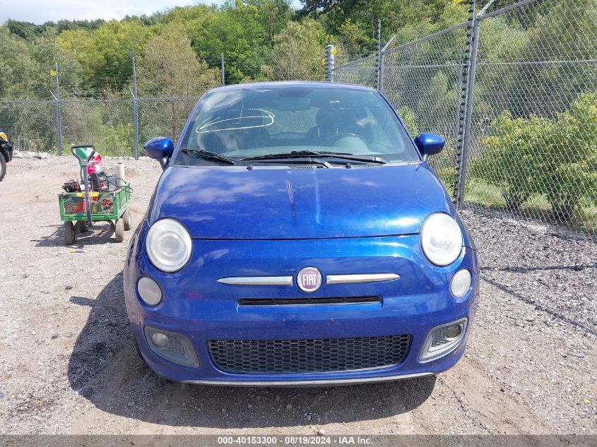 2012 Fiat 500 Sport VIN: 3C3CFFBR0CT115087 Lot: 40153300