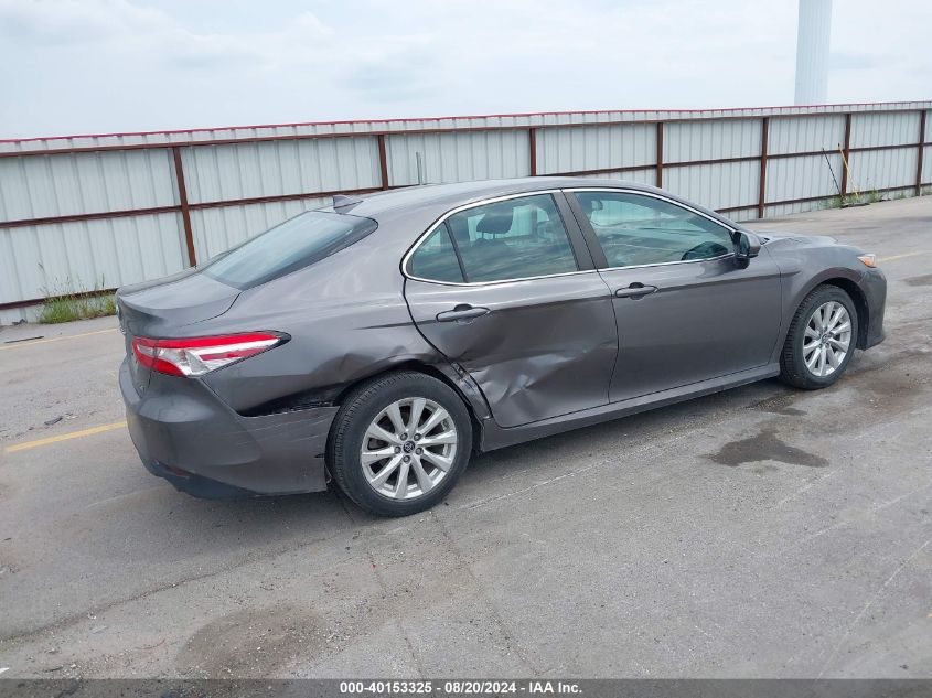 2019 Toyota Camry Le VIN: 4T1B11HK7KU788638 Lot: 40153325