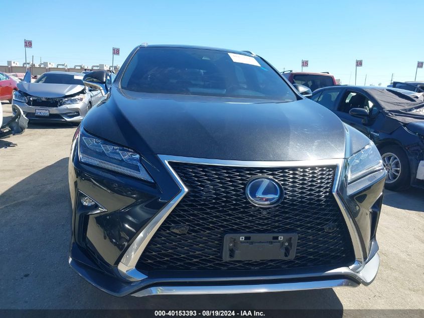 2019 Lexus Rx 450H F Sport VIN: 2T2BGMCAXKC034256 Lot: 40153393