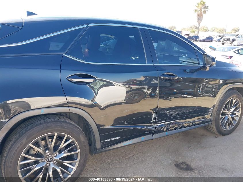 2019 Lexus Rx 450H F Sport VIN: 2T2BGMCAXKC034256 Lot: 40153393