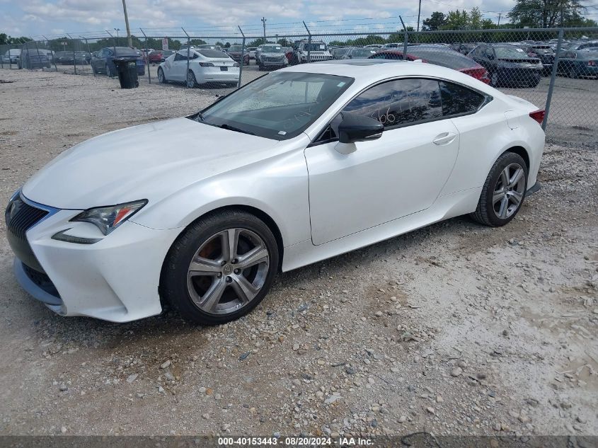 2016 Lexus Rc 200T VIN: JTHHA5BC2G5001571 Lot: 40153443