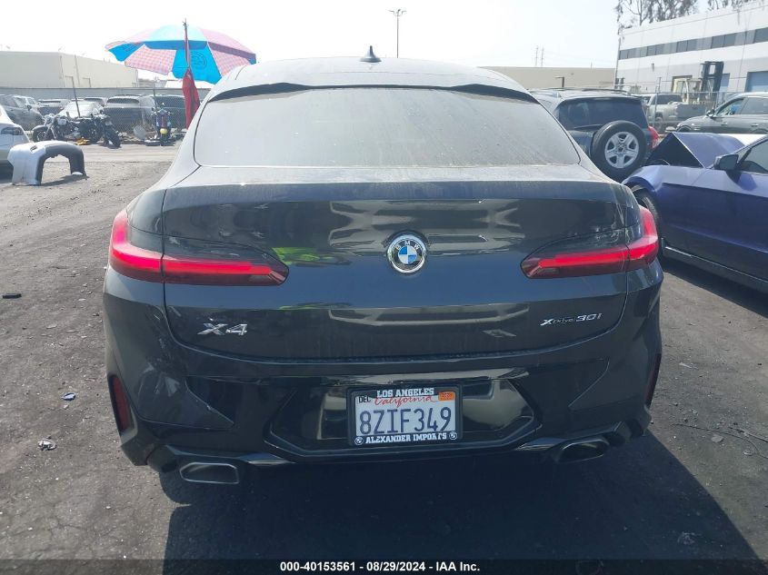 2022 BMW X4 xDrive30I VIN: 5UX33DT08N9K32483 Lot: 40153561