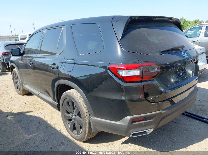 2025 Honda Pilot Awd Black Edition VIN: 5FNYG1H96SB007174 Lot: 40153620