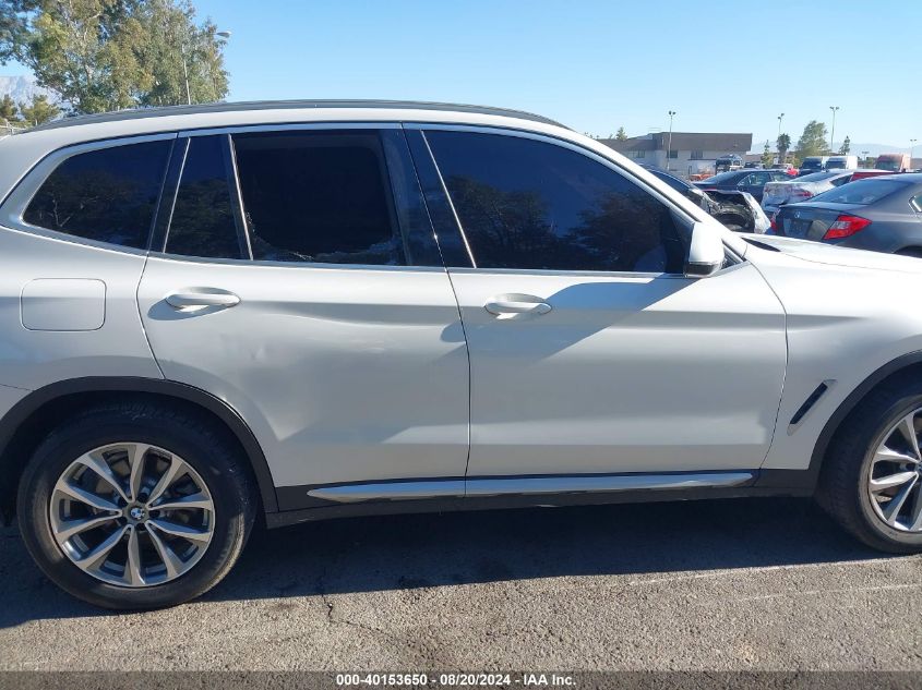 2019 BMW X3 Sdrive30I VIN: 5UXTR7C52KLF28595 Lot: 40153650