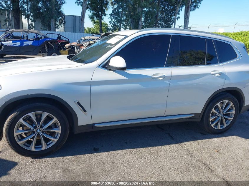 2019 BMW X3 Sdrive30I VIN: 5UXTR7C52KLF28595 Lot: 40153650