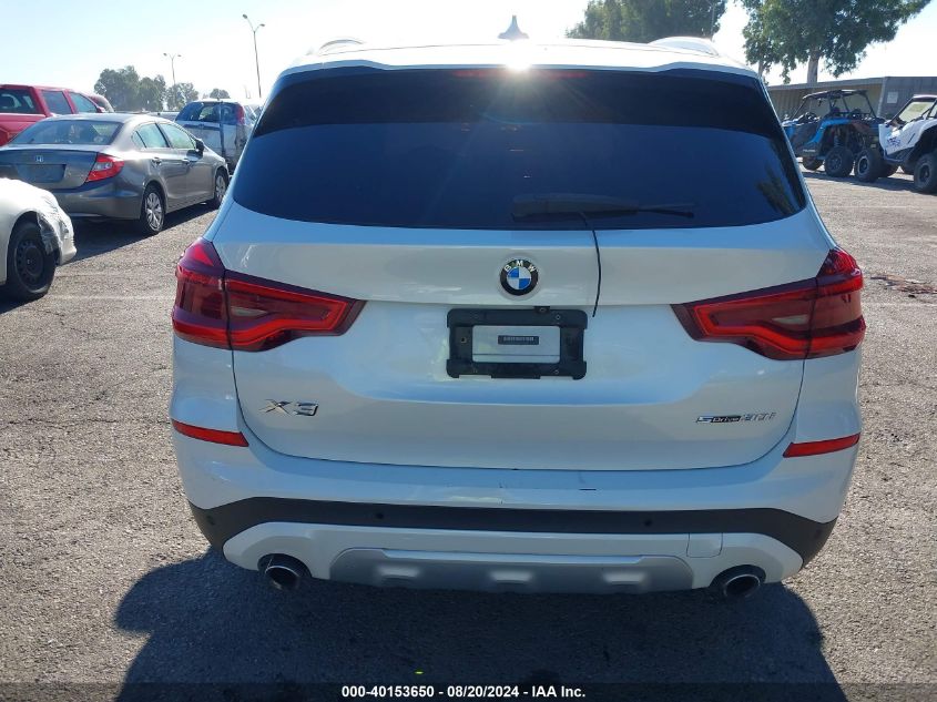 2019 BMW X3 Sdrive30I VIN: 5UXTR7C52KLF28595 Lot: 40153650