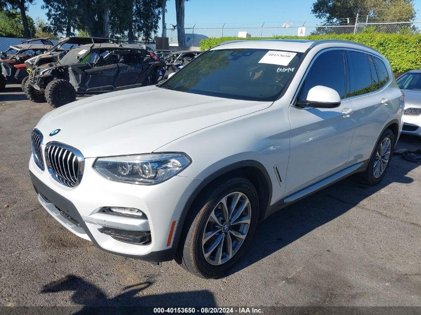 2019 BMW X3 Sdrive30I VIN: 5UXTR7C52KLF28595 Lot: 40153650