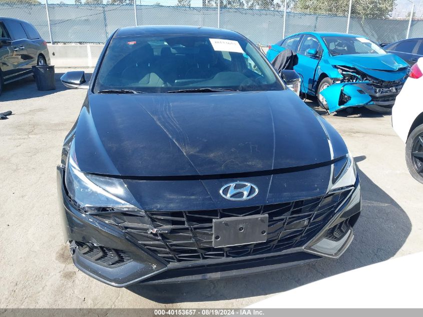 2022 Hyundai Elantra N Line VIN: KMHLR4AF3NU237705 Lot: 40153657