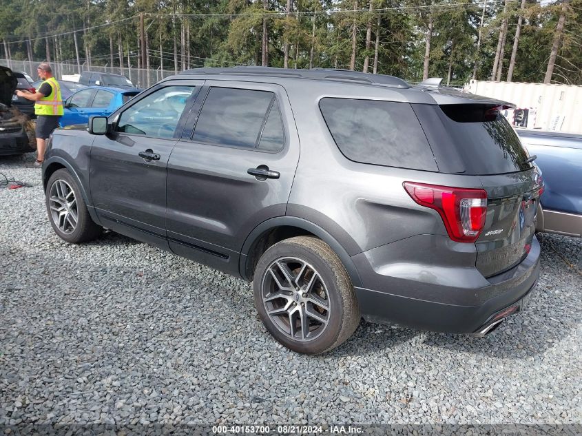 2017 Ford Explorer Sport VIN: 1FM5K8GT8HGC06180 Lot: 40153700