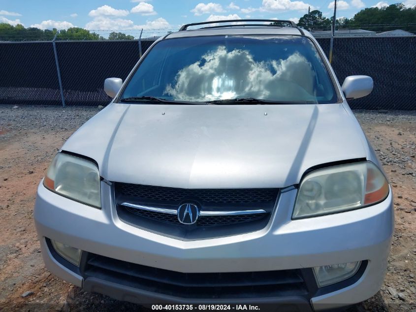 2001 Acura Mdx VIN: 2HNYD18681H540029 Lot: 40153735