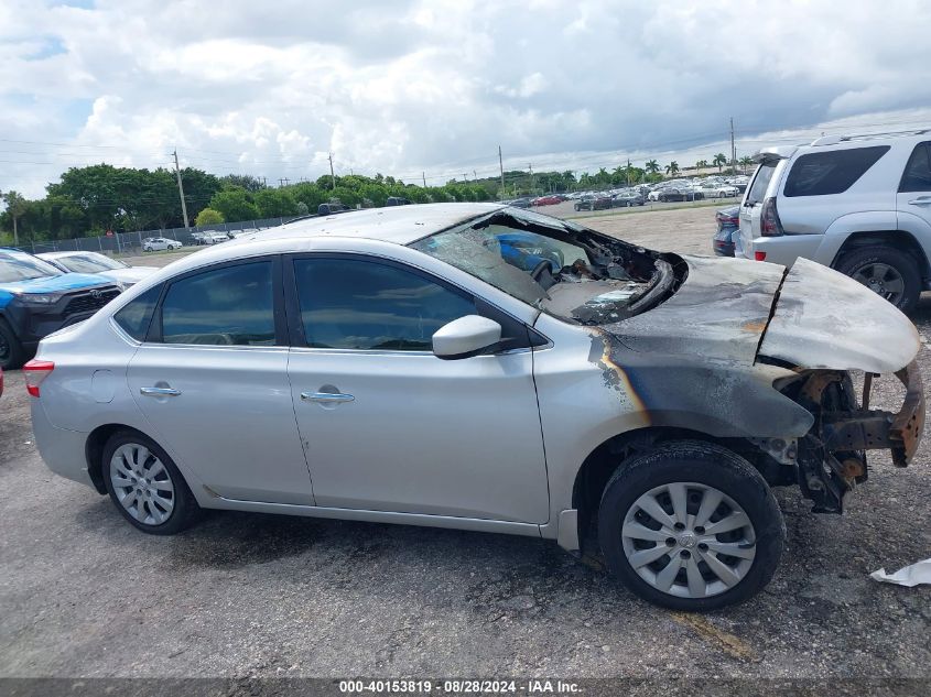 2013 Nissan Sentra Sv VIN: 3N1AB7AP2DL657820 Lot: 40153819