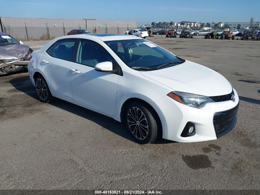 2016 Toyota Corolla L/Le/Le Pls/Prm/S/S Pls VIN: 2T1BURHE5GC637449 Lot: 40153821