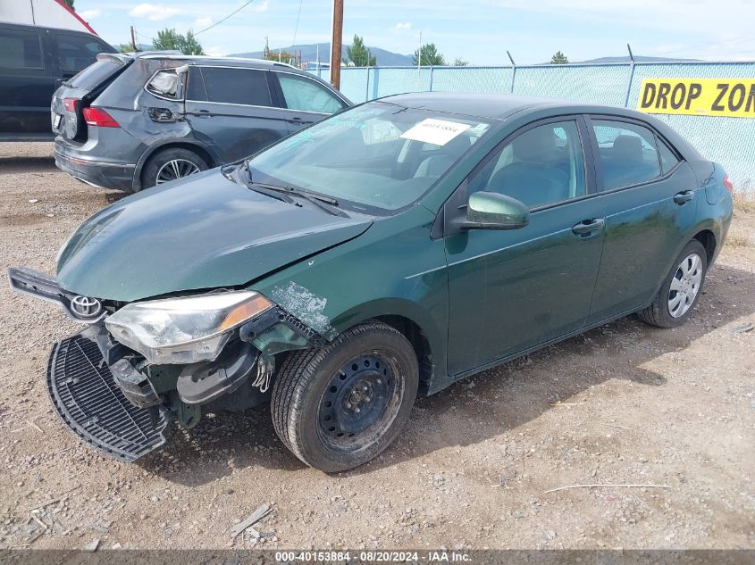 2016 Toyota Corolla L/Le/Le Pls/Prm/S/S Pls VIN: 2T1BURHE1GC555847 Lot: 40153884