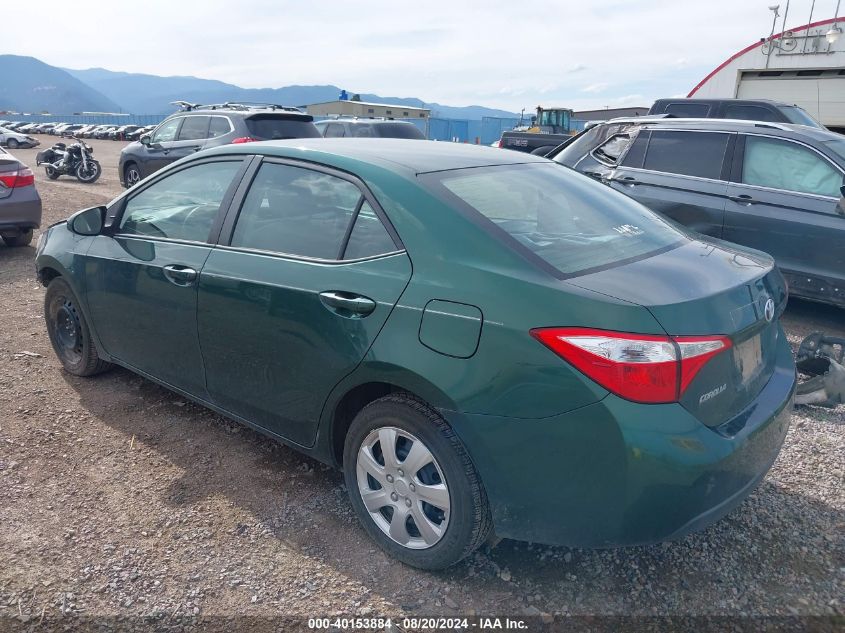 2016 Toyota Corolla L/Le/Le Pls/Prm/S/S Pls VIN: 2T1BURHE1GC555847 Lot: 40153884