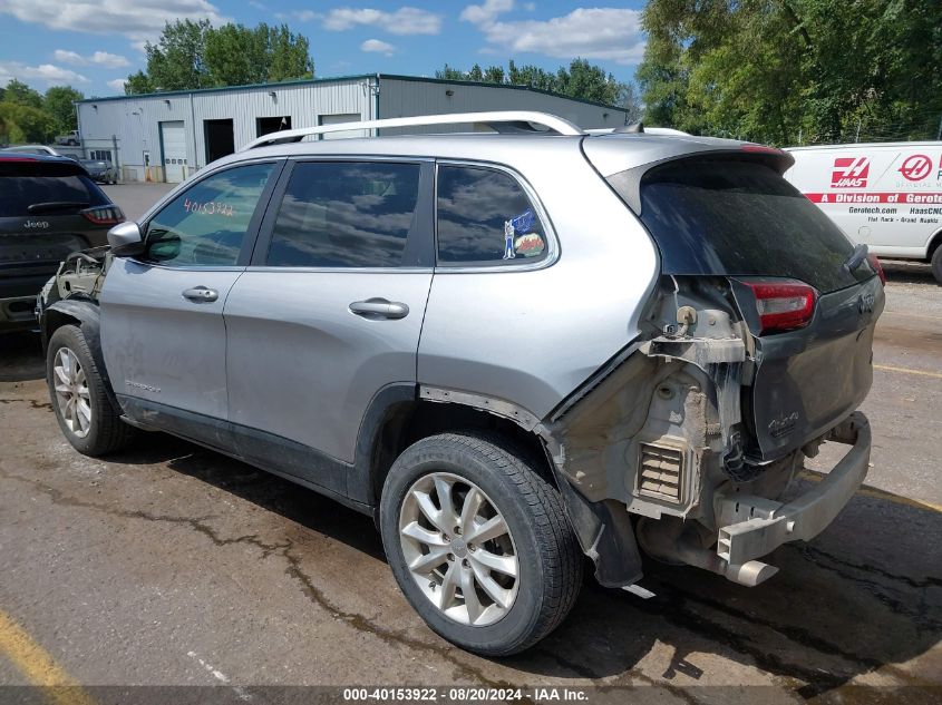 2017 Jeep Cherokee Limited 4X4 VIN: 1C4PJMDB4HW520015 Lot: 40153922