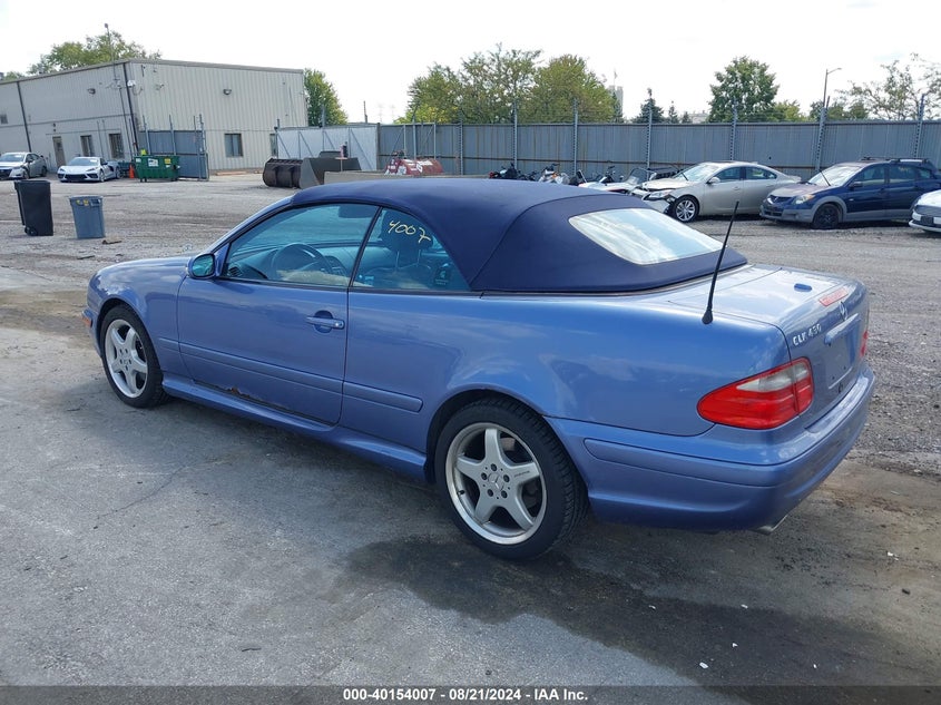 2003 Mercedes-Benz Clk 430 VIN: WDBLK70G33T135326 Lot: 40154007