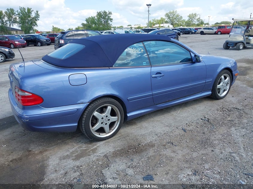 2003 Mercedes-Benz Clk 430 VIN: WDBLK70G33T135326 Lot: 40154007
