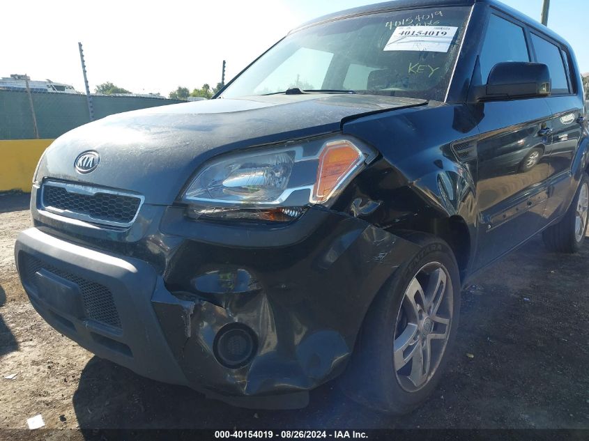 2011 Kia Soul + VIN: KNDJT2A27B7242897 Lot: 40154019