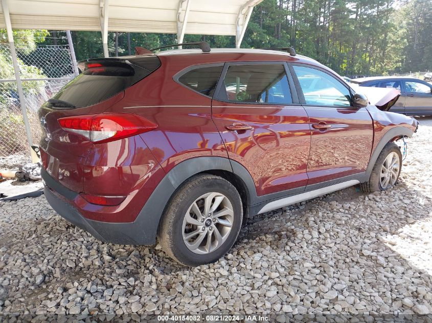 2018 Hyundai Tucson Limited/Sport And Eco/Se VIN: KM8J33A43JU600600 Lot: 40154082