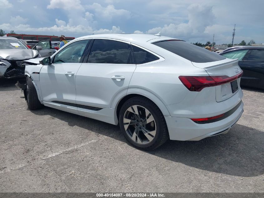 2021 Audi E-Tron Sportback Premium Plus VIN: WA12AAGE5MB002490 Lot: 40154087