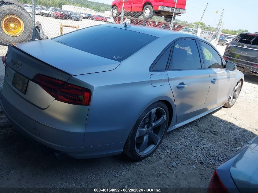 2016 Audi S8 Plus Quattro VIN: WUAJ5AFD9GN900885 Lot: 40154092