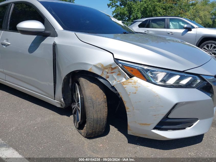 2022 Nissan Sentra Sv VIN: 3N1AB8CV2NY231535 Lot: 40154235