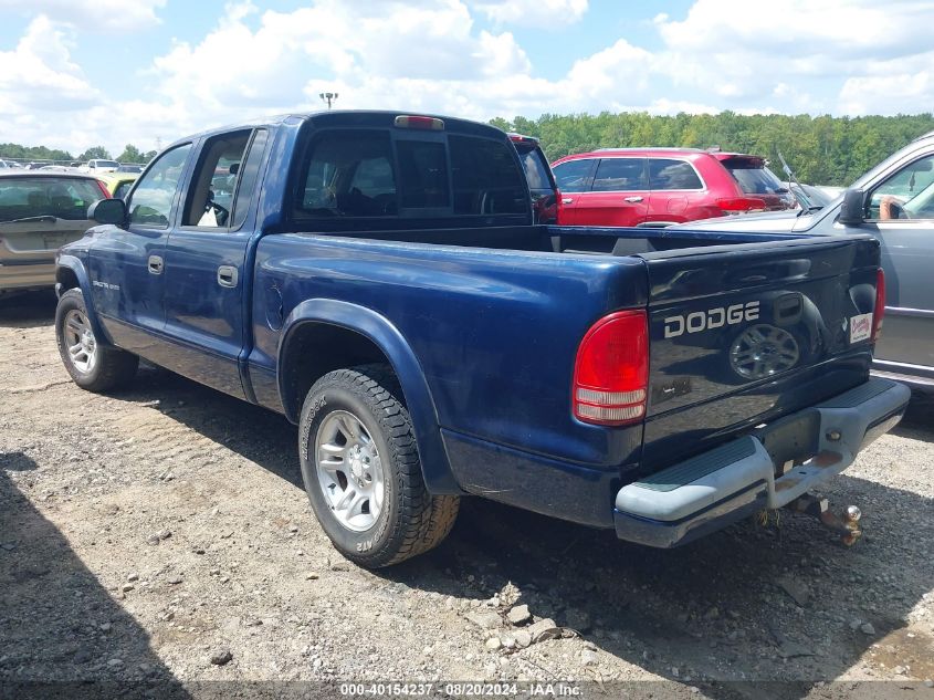 2002 Dodge Dakota Sport VIN: 1B7HL38N32S557536 Lot: 40154237