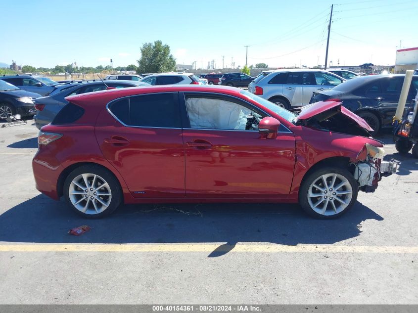 2013 Lexus Ct 200H VIN: JTHKD5BH7D2123400 Lot: 40154361