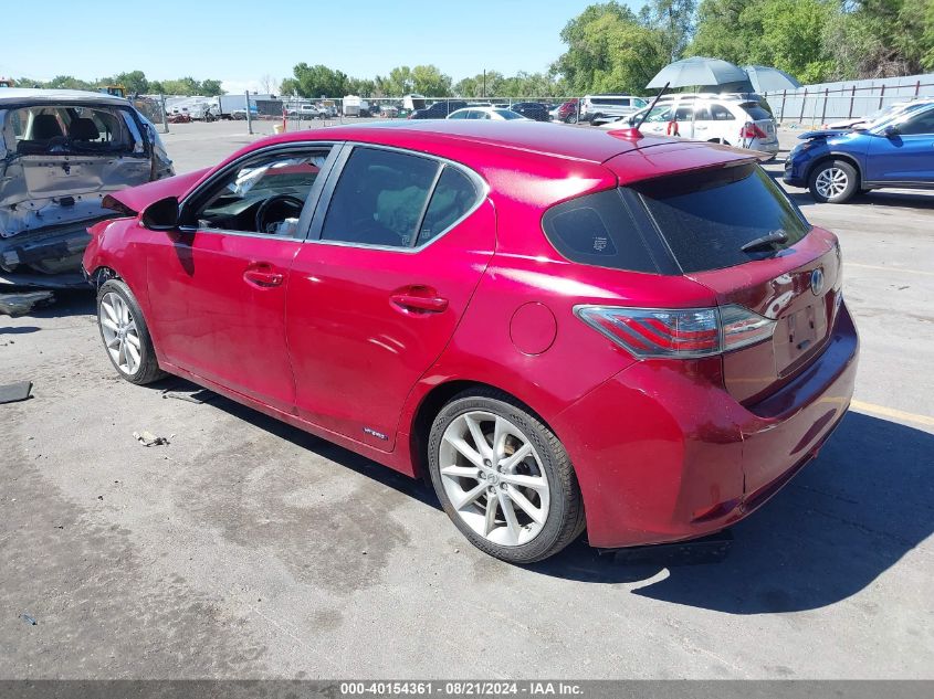 VIN JTHKD5BH7D2123400 2013 Lexus CT, 200H no.3