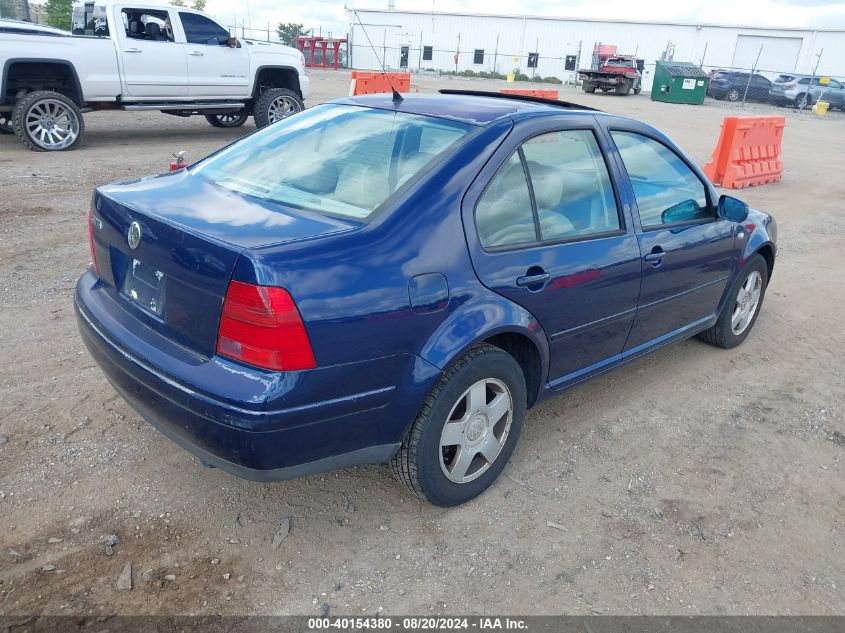 2001 Volkswagen Jetta Gls VIN: 3VWSS29M91M056406 Lot: 40154380